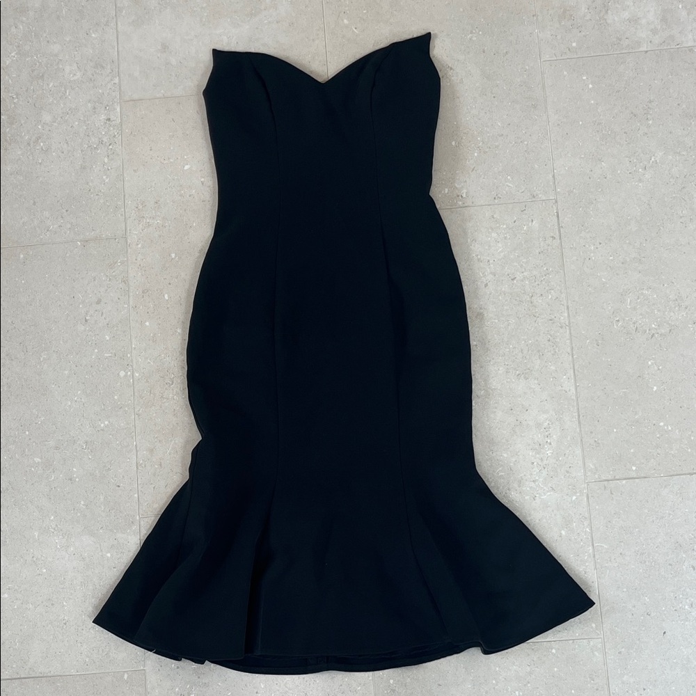 Source Unknown Black Strapless Dress
